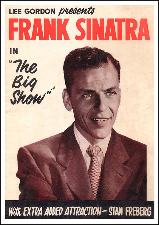 Frank Sinatra and Stan Freberg - Vintage Concert Poster Print - Music Icons
