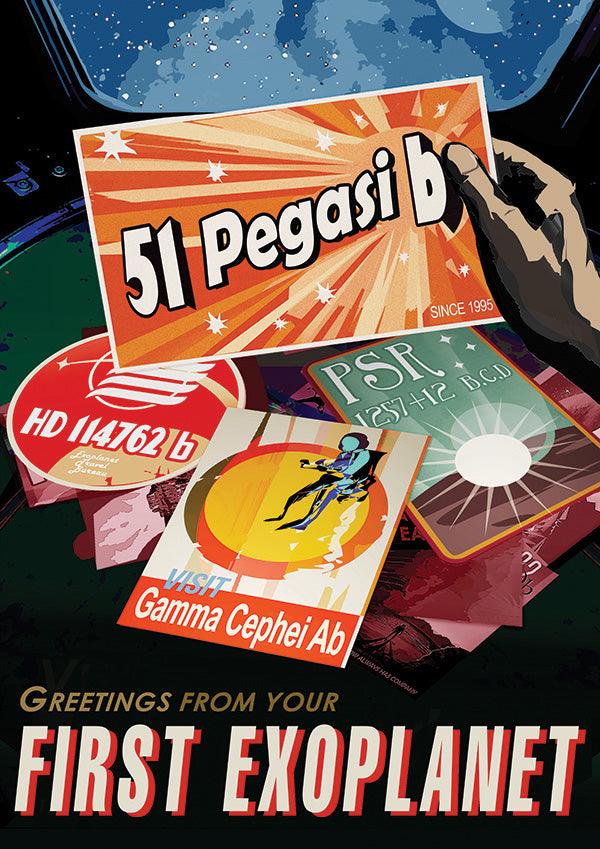51 Pegasi b - NASA Space Travel Poster - Classic Posters