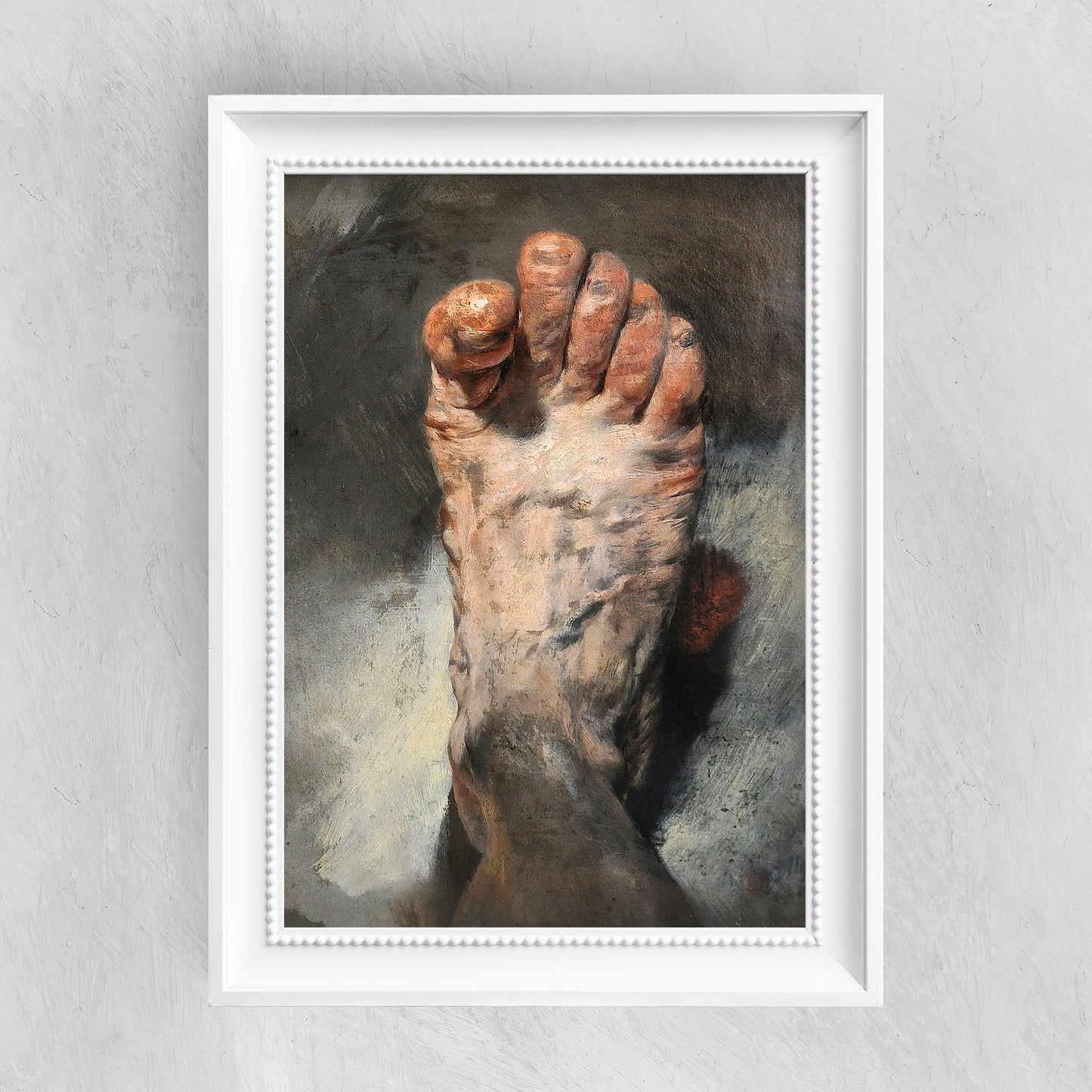 The Artist's Foot - Adolph Menzel - Fine Art Print