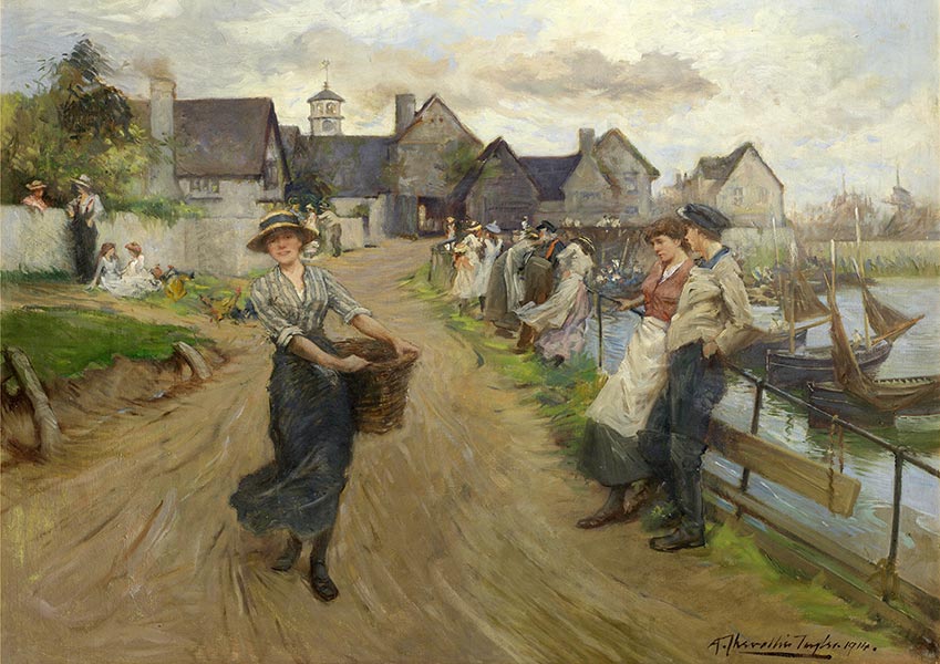 On the Promenade - Alber Chevallier Tayler - Fine Art Print