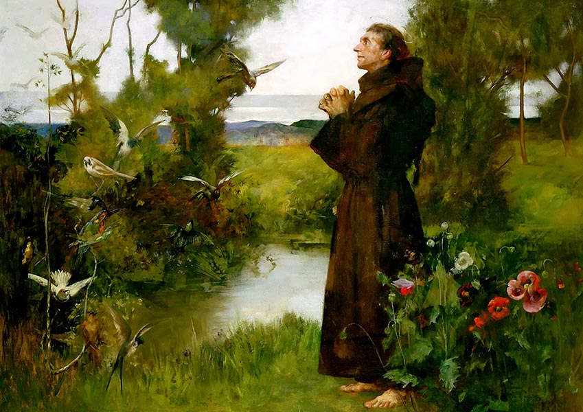 Saint Francis - Alber Chevallier Tayler - Fine Art Print