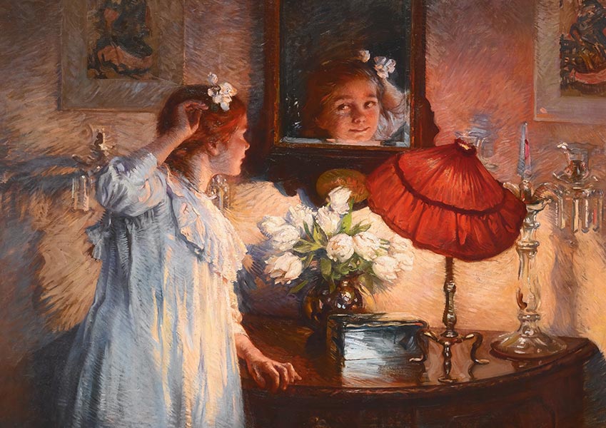 The Mirror - Alber Chevallier Tayler - Fine Art Print