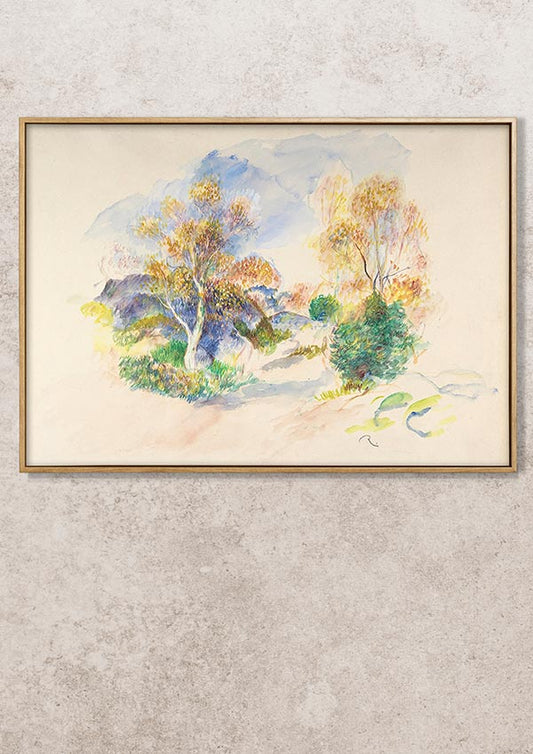 Landscape with a Path - Auguste Renoir - Fine Art Print