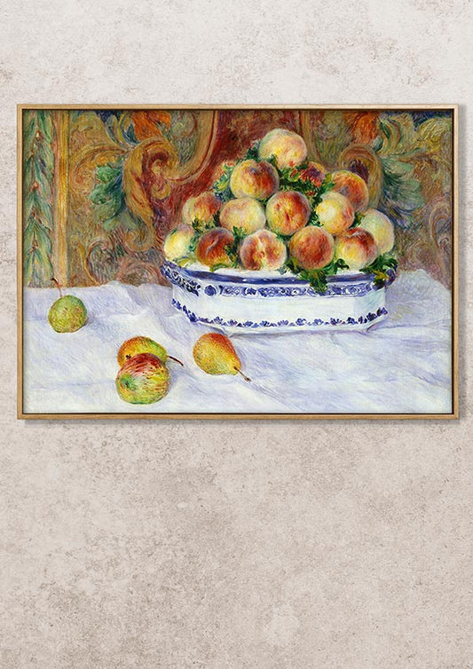 Still Life with Peaches - Auguste Renoir - Fine Art Print
