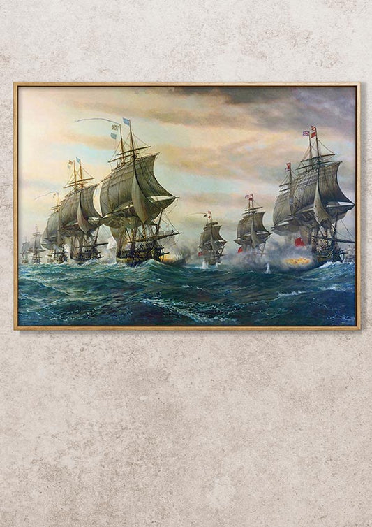Battle Of Virginia Capes - Fine Art Print