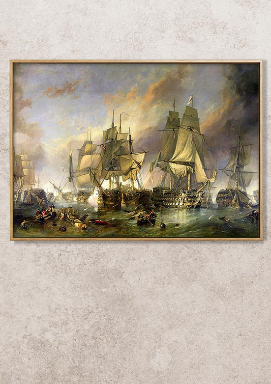 The Battle of Trafalgar - Clarkson Frederick Stanfield - Fine Art Print