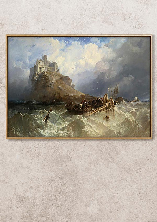 Mount St Michael Cornwall - Clarkson Frederick Stanfield - Fine Art Print