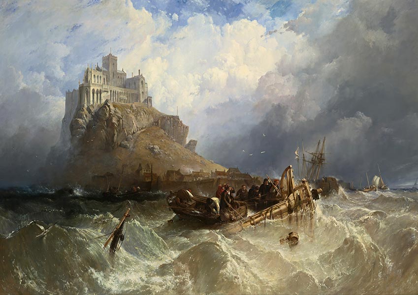 Mount St Michael Cornwall - Clarkson Frederick Stanfield - Fine Art Print