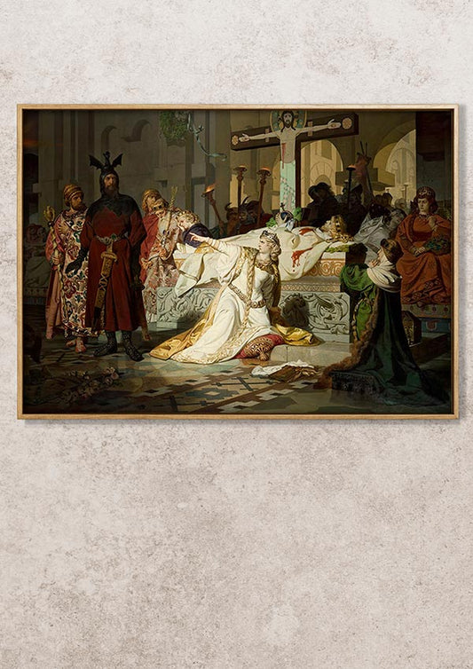 Kriemhild’s Accusation - Emil Lauffer - Fine Art Print