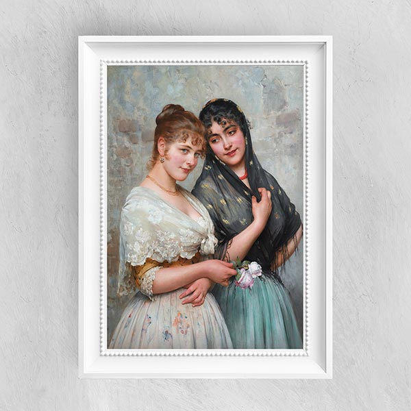 Two Venetian Women - Eugene de Blaas - Fine Art Print