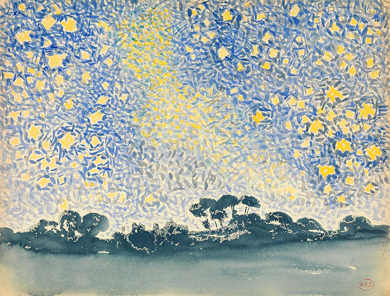 Landscape with Stars - Henri Edmond Cross - Fine Art Print
