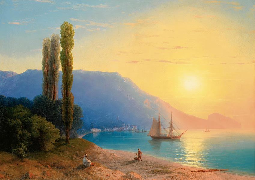 Sunset over Yalta - Ivan Aivazovsky - Fine Art Print