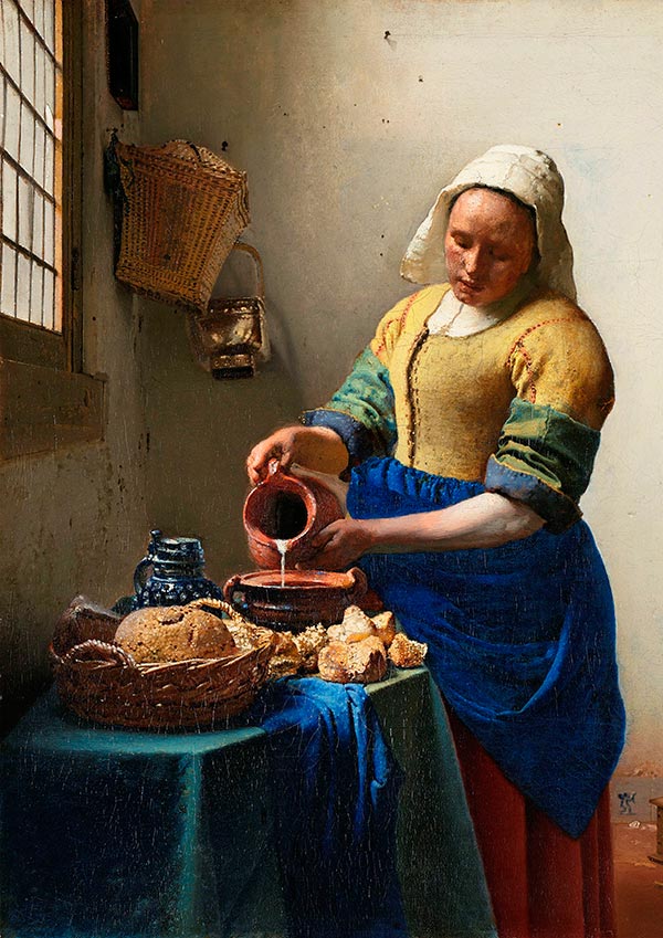 The Milkmaid - Johannes Vermeer - Fine Art Print