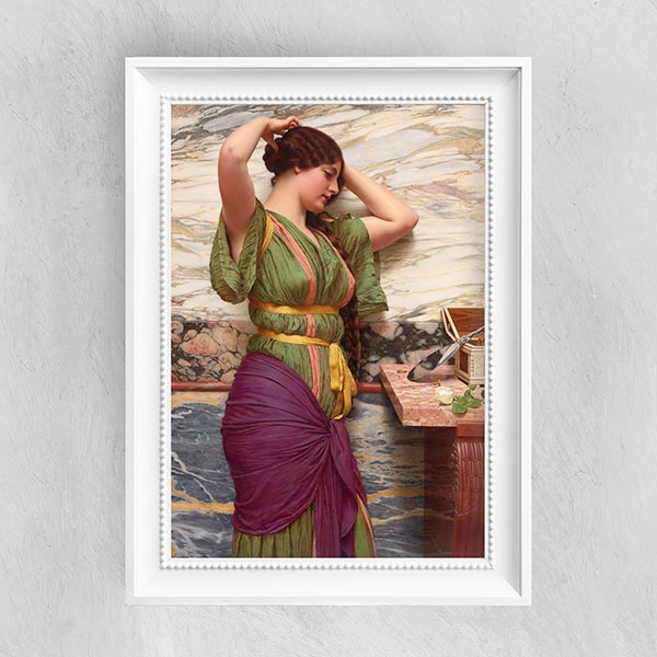 A Fair Reflection - John William Godward - Fine Art Print
