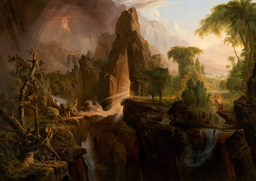 Expulsion from the Garden of Eden - Thomas Cole - Fine Art Print