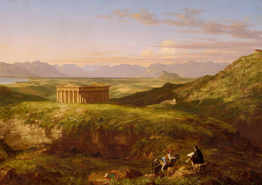 The Temple of Segesta - Thomas Cole - Fine Art Print