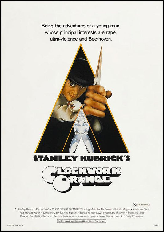 A Clockwork Orange - 1971 - Classic Movie Poster - Classic Posters