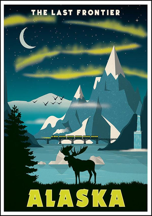 ALASKA - Vintage Travel Poster - Classic Posters