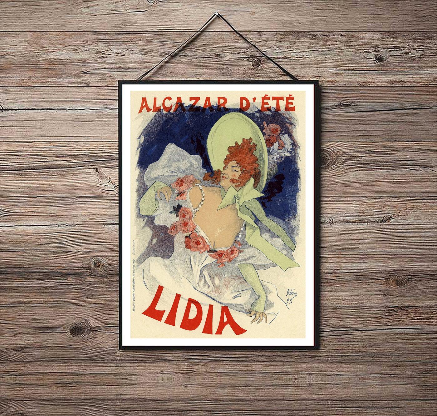 Alcazar d'Ete, Lidia - 1895 - Art Nouveau - Classic Posters