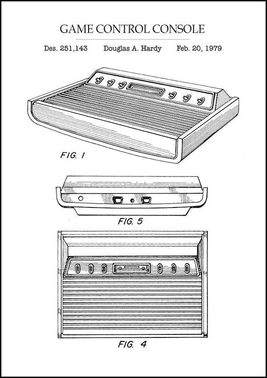 ATARI 2600 - Patent Poster - Classic Posters