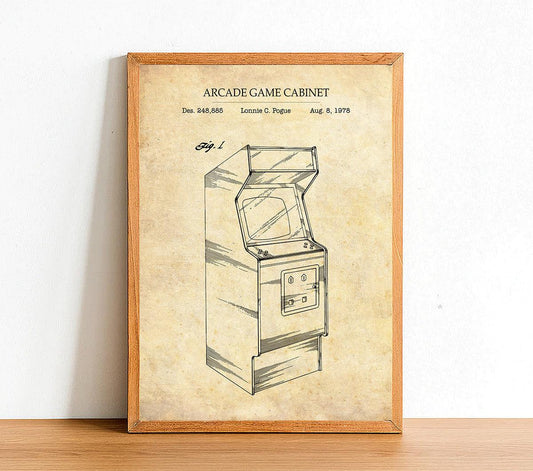 ATARI ARCADE CABINET - Patent Poster - Classic Posters