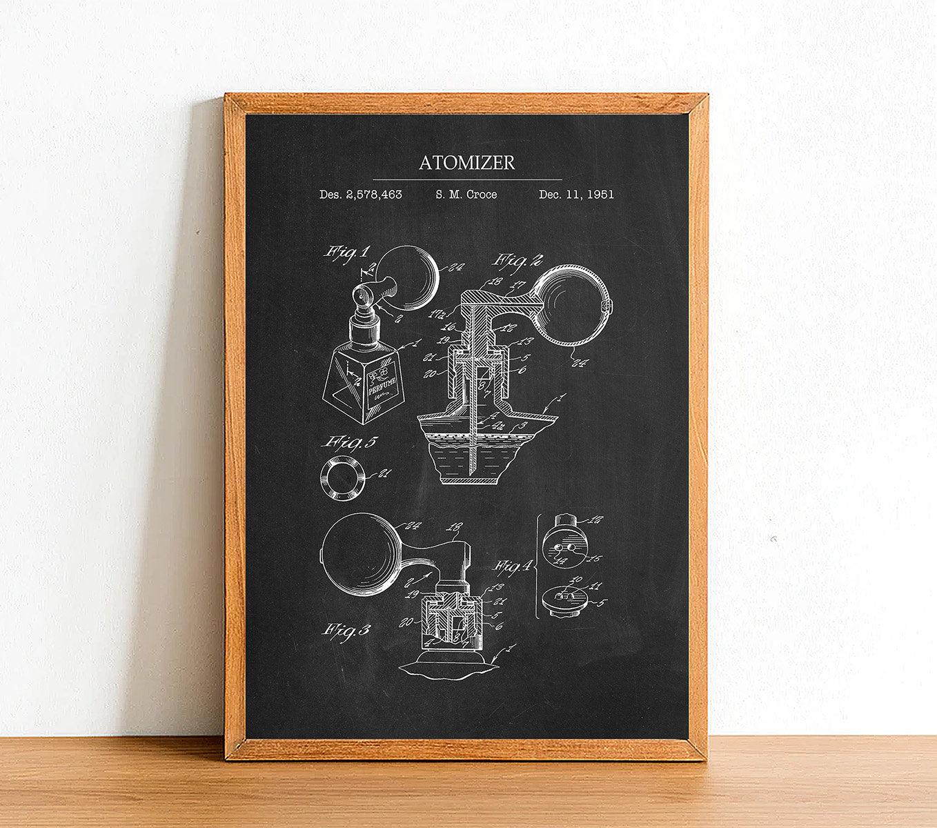 Atomizer - Bathroom Patent Poster - Classic Posters