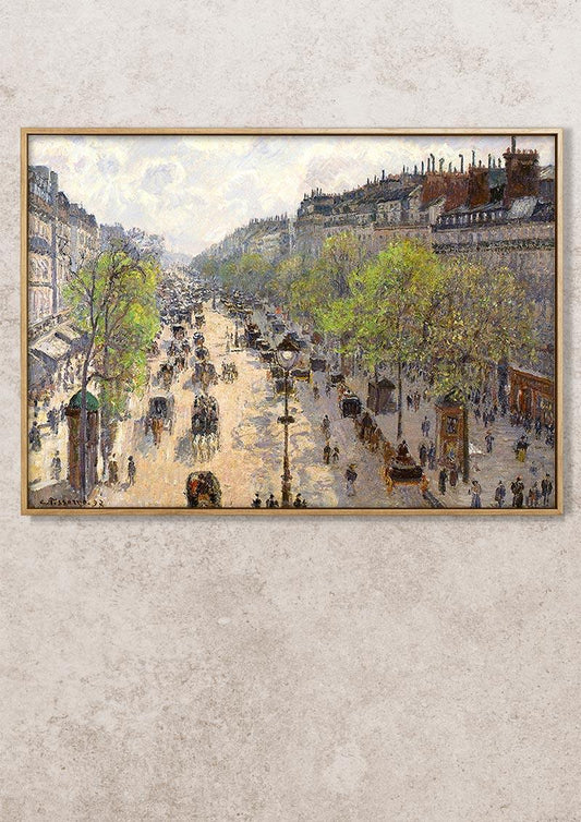 Boulevard Montmartre Spring - 1897 - Camille Pissarro - Fine Art Print - Classic Posters