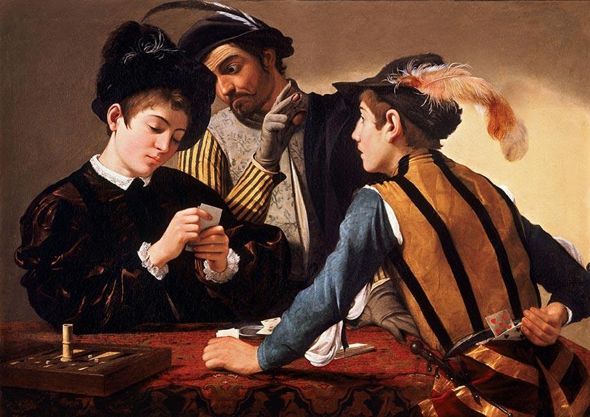 Cardsharps - 1597 - Caravaggio - Fine Art Print - Classic Posters
