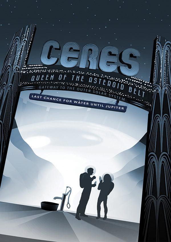 Ceres - NASA Space Travel Poster - Classic Posters