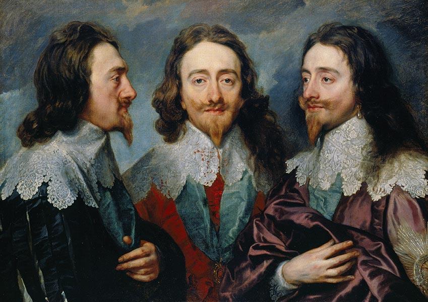 Charles I in Three Positions - 1636 - Anthony van Dyck - Fine Art Print - Classic Posters