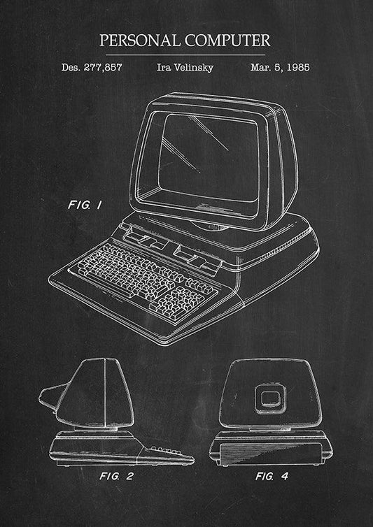 COMMODORE PET - Patent Poster - Classic Posters