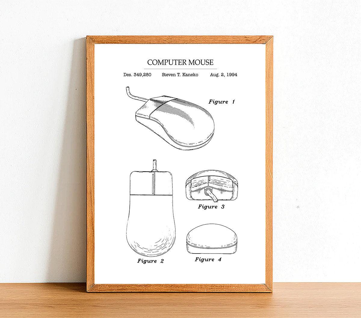 COMPUTER MOUSE - Patent Poster - Classic Posters