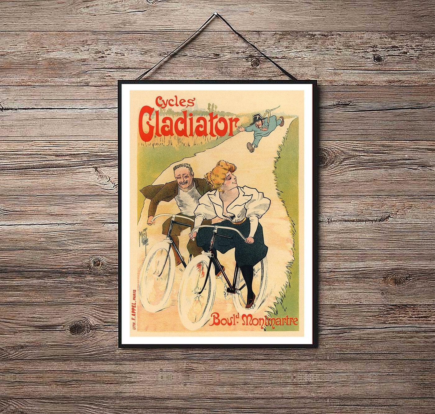 Cycles Gladiator - 1897 - Art Nouveau - Classic Posters