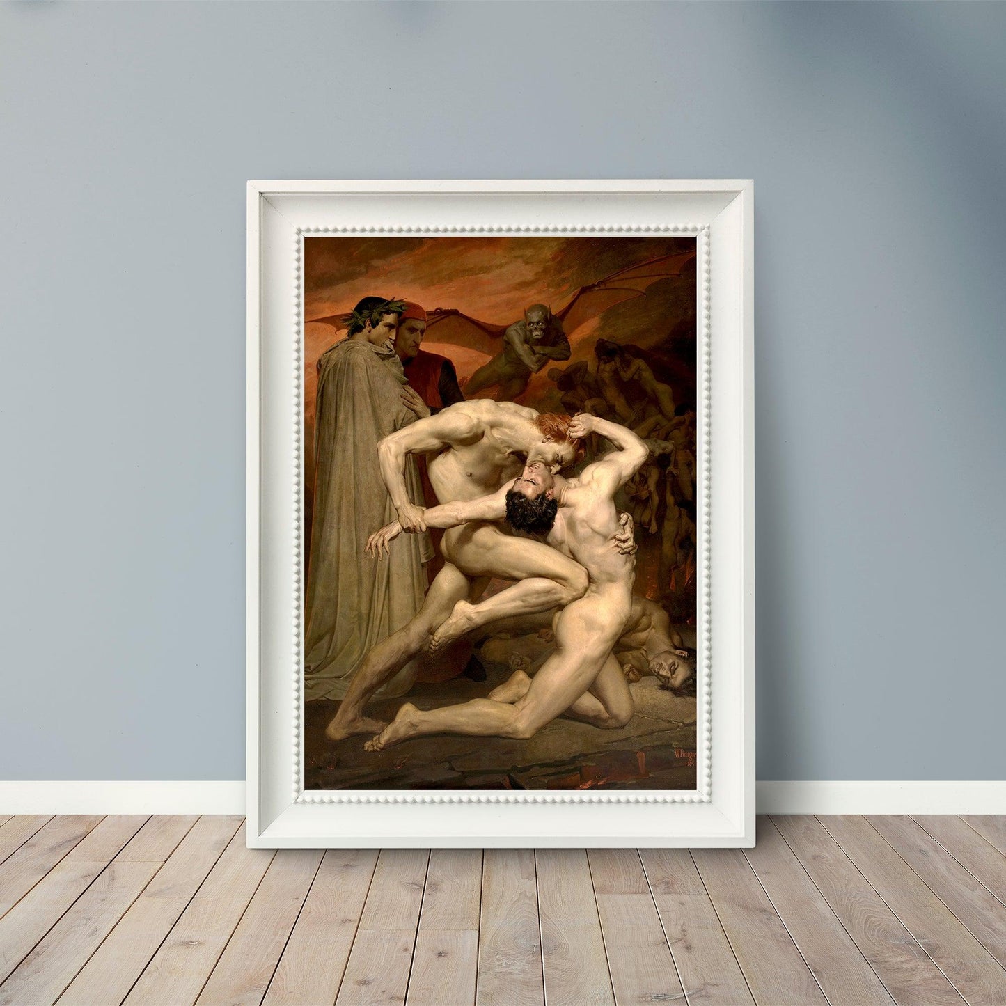 Dante and Virgil - 1850 - William-Adolphe Bouguereau - Fine Art Print - Classic Posters