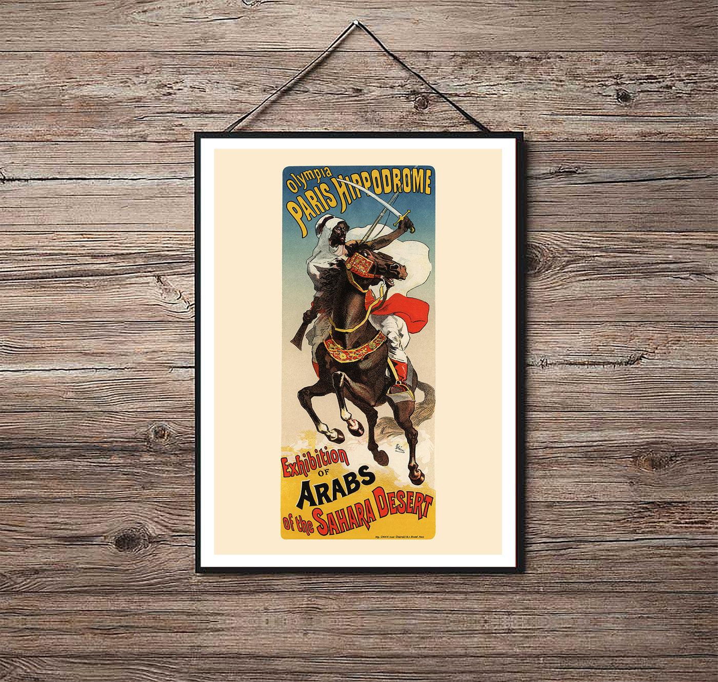 Exhibition of Arabs - 1887 - Art Nouveau - Classic Posters