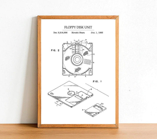 FLOPPY DISK - Patent Poster - Classic Posters