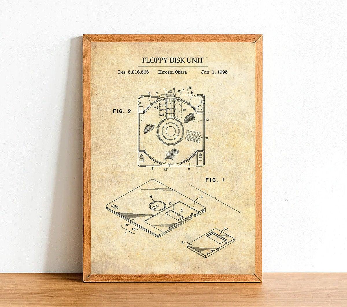 FLOPPY DISK - Patent Poster - Classic Posters
