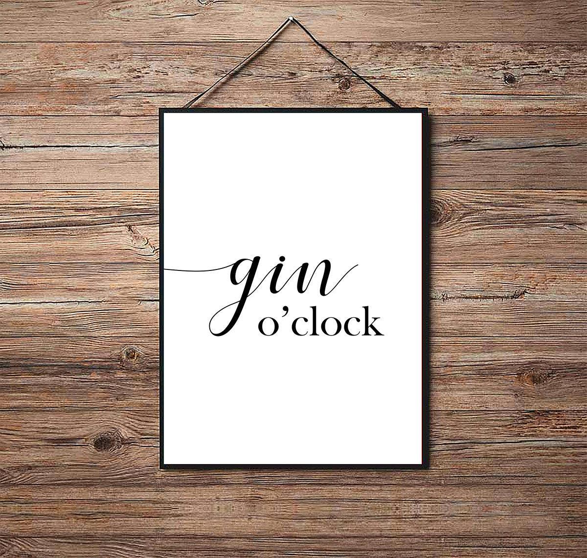 Gin O'clock - Kitchen Poster - Classic Posters