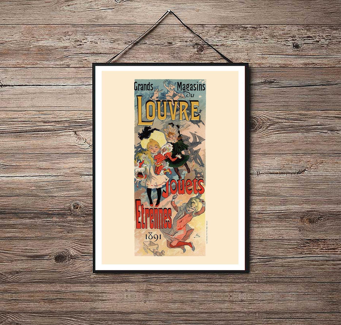 Grands Magasins du Louvre - 1891 - Art Nouveau - Classic Posters