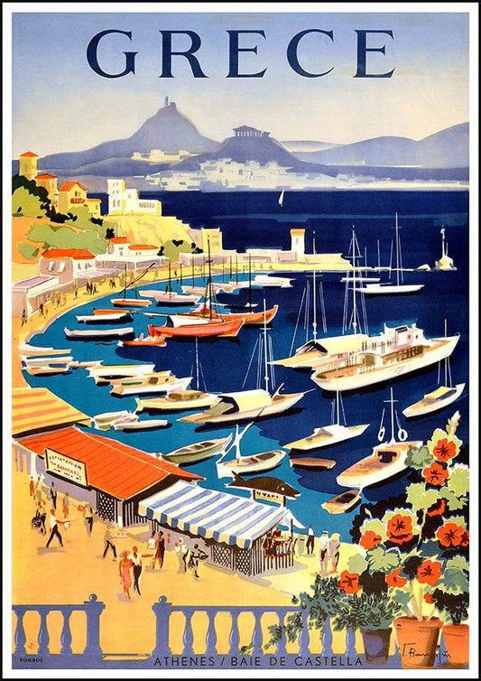 GREECE Athens - Vintage Travel Poster - Classic Posters