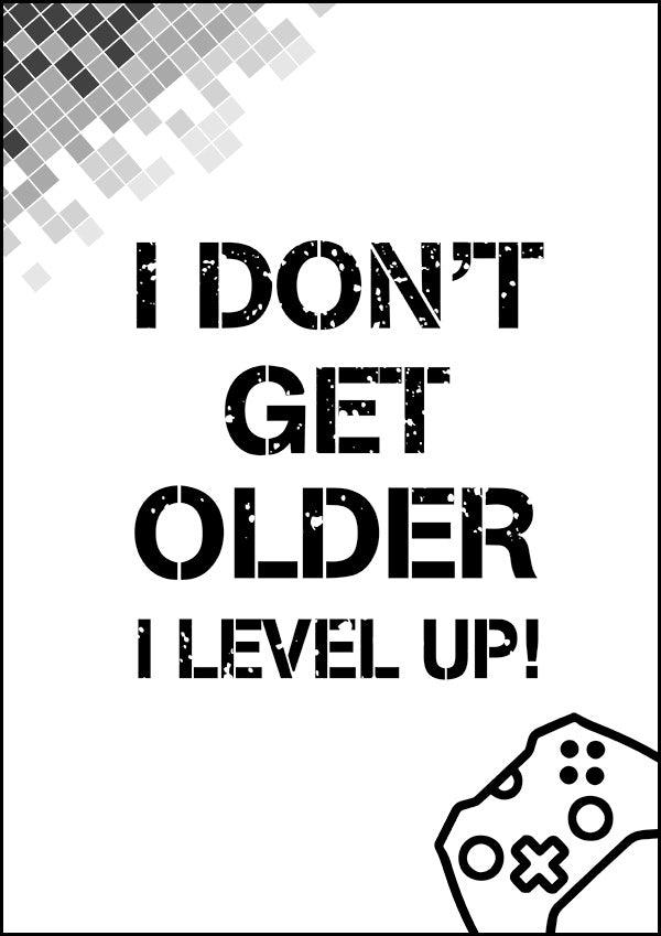 I Don't Get Older I Level Up - Gaming Poster - Classic Posters