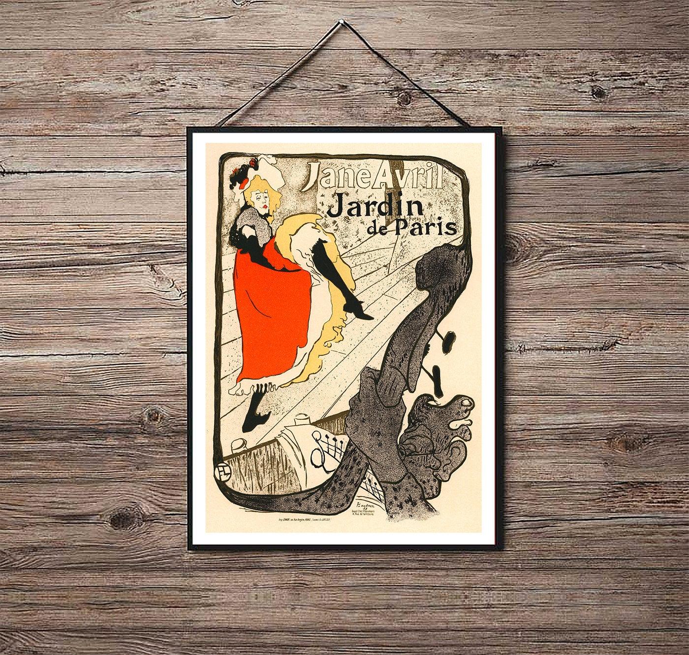 Jane Avril au Jardin de Paris - 1893 - Art Nouveau - Classic Posters