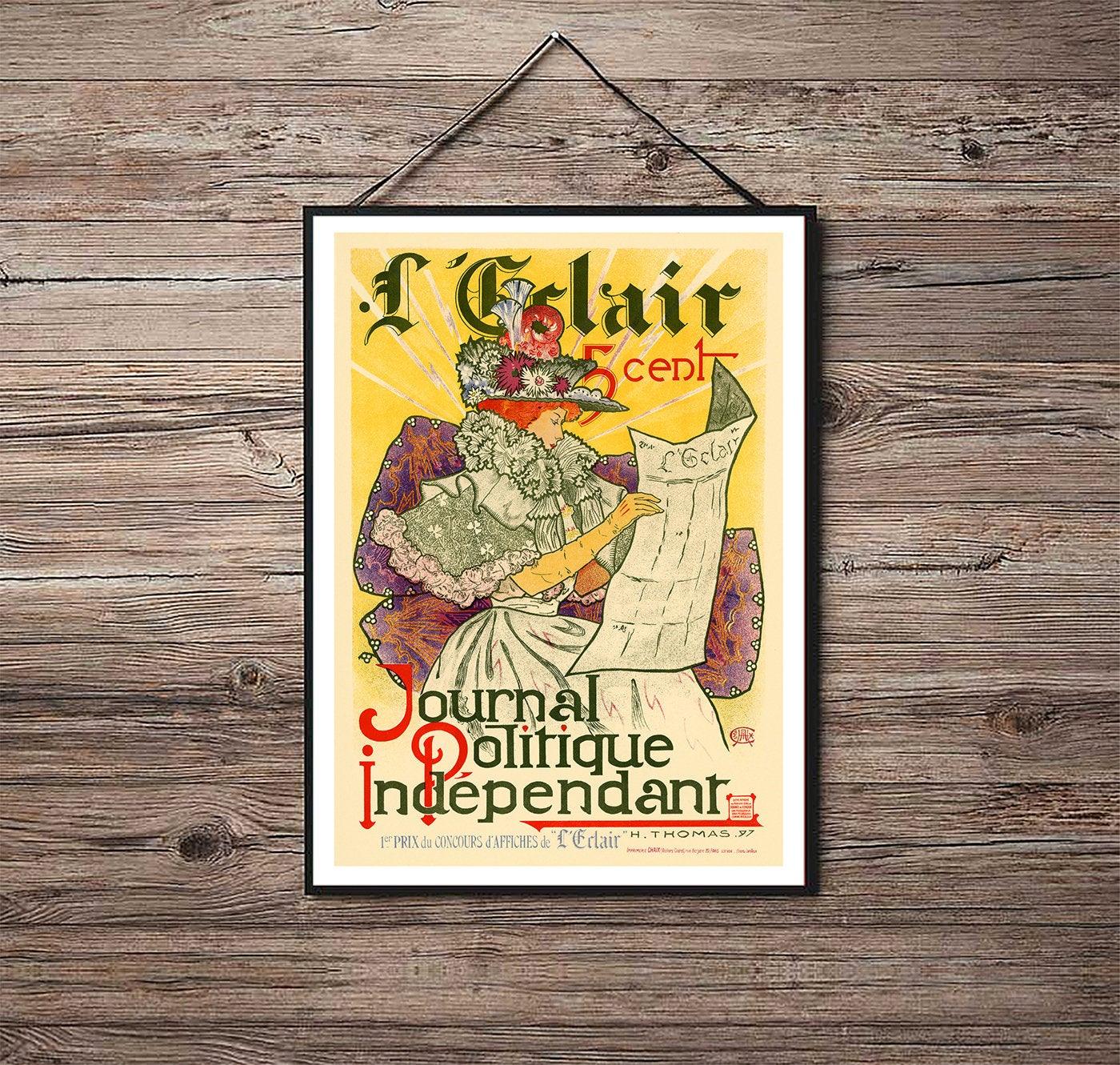 Journal Politique - 1897 - Art Nouveau - Classic Posters