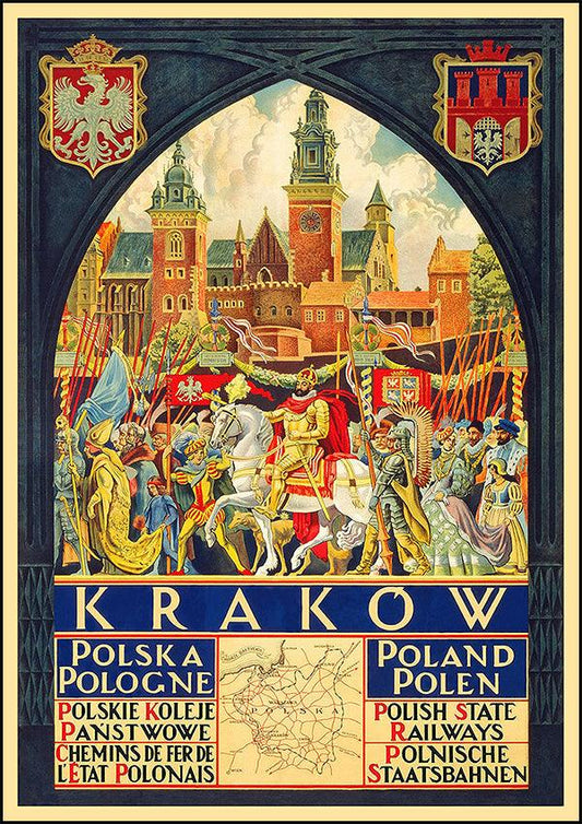 KRAKOW - Vintage Travel Poster - Classic Posters