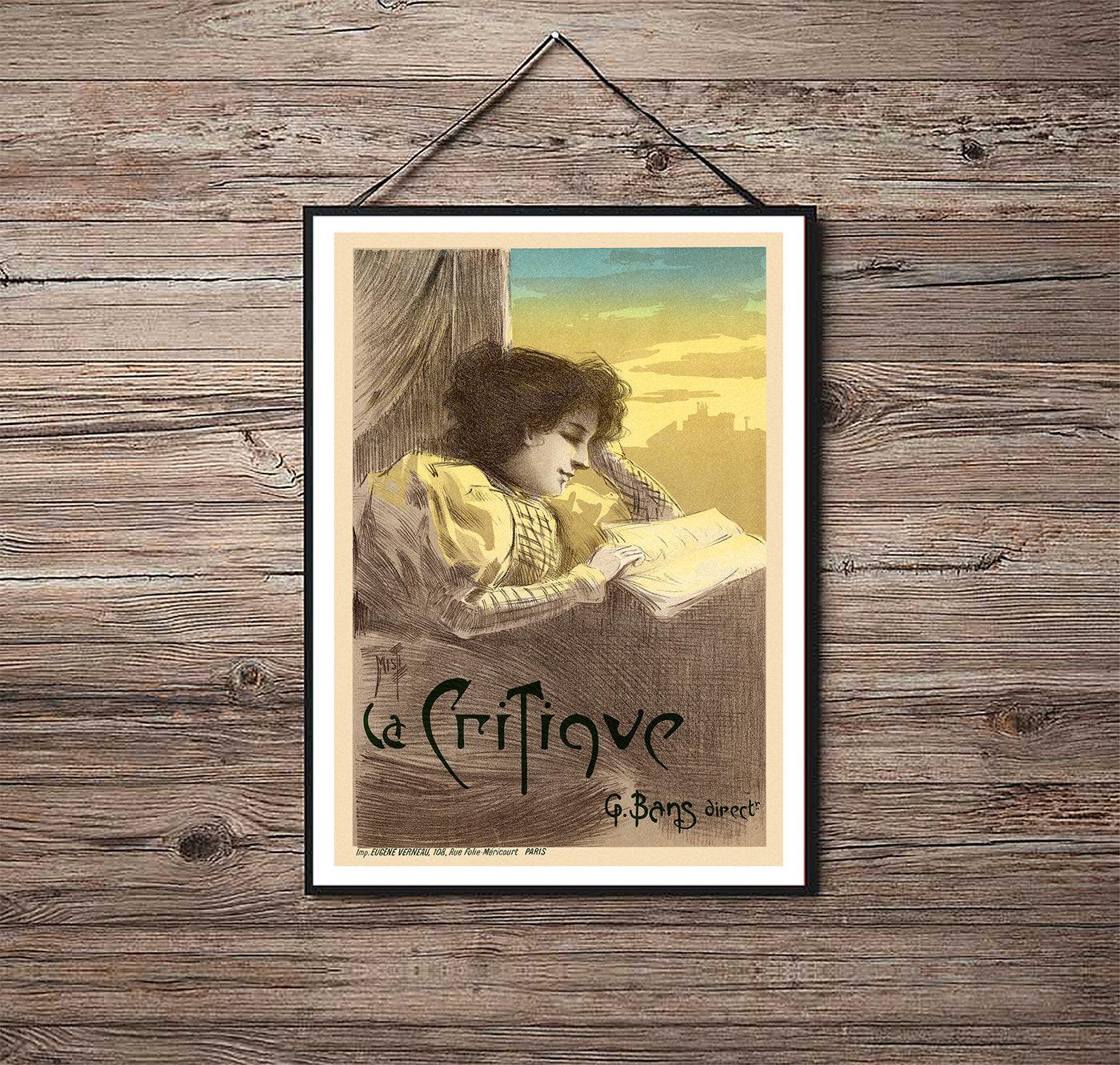 La Critique - 1892 - Art Nouveau - Classic Posters