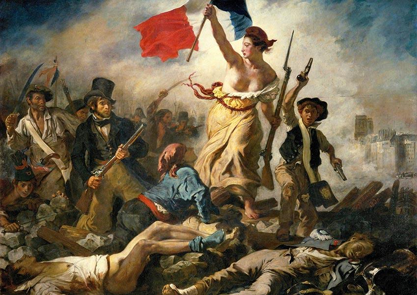 Liberty Leading the People - 1830 - Eugene Delacroix - Fine Art Print - Classic Posters