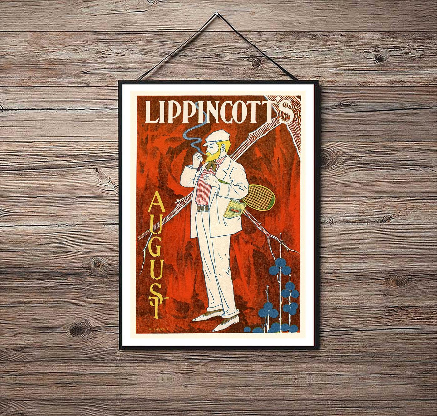 Lippincotts Magazine - 1898 - Art Nouveau - Classic Posters