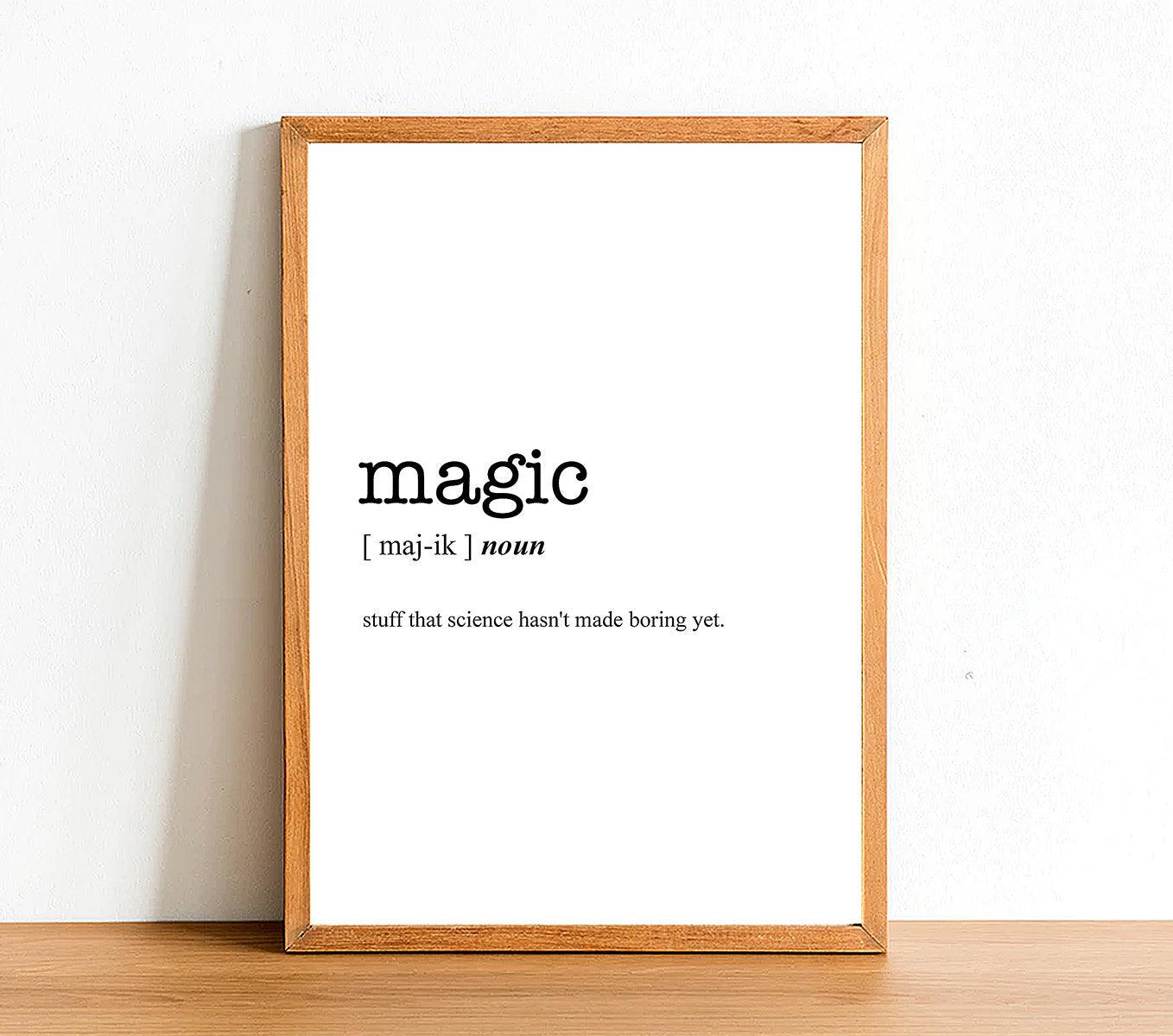 MAGIC - Word Definition Poster - Classic Posters