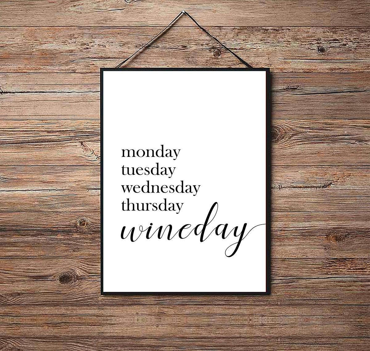 Monday, Tuesday ... Wineday - Kitchen Poster Print - Classic Posters