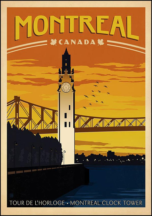 MONTREAL - Vintage Travel Poster - Classic Posters
